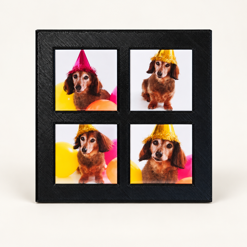 Plastic Magnet Photo Frames, 2"x2" (50×50mm actual)